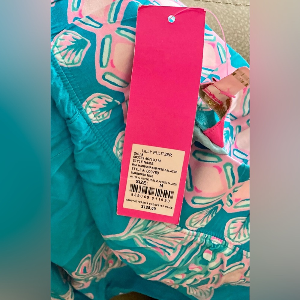 SOLD-NWT- Bal Harbour Mid-Rise Palazzo Pants - Picture 4 of 8